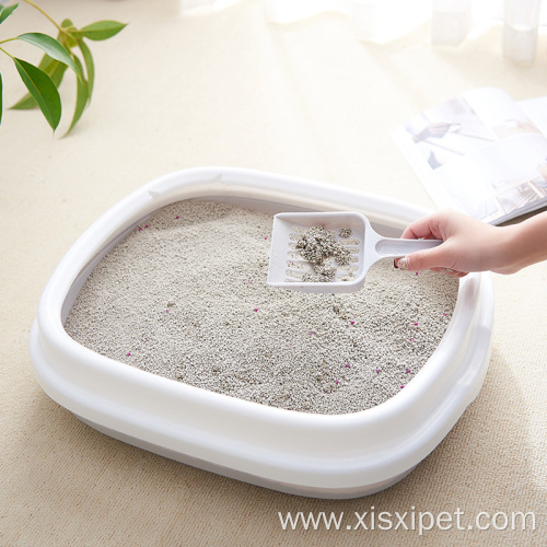 Top quality square plastic cat litter box tray